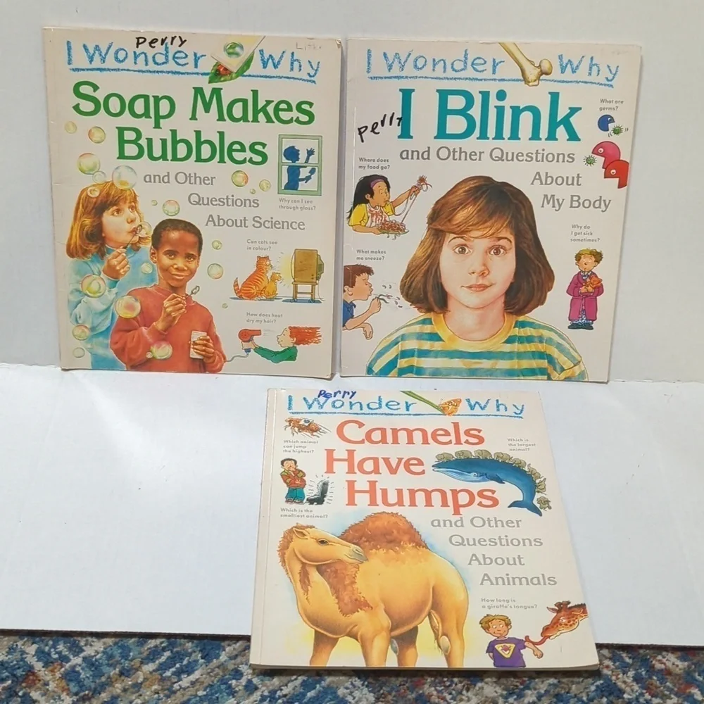 I Wonder Why Paperback Book Set of 3 Books Non Fiction - Used
